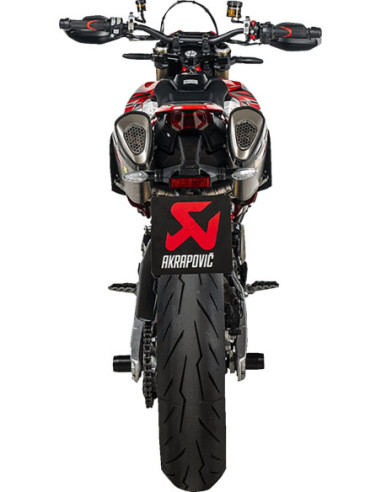 SLIP-ON LINE DUAL MUFFLER TITANIUM CARBON END CAP