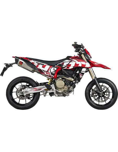 SLIP-ON LINE DUAL MUFFLER TITANIUM CARBON END CAP