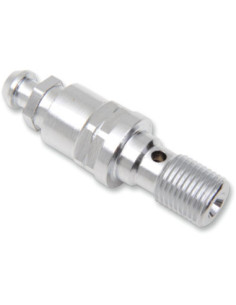 BANJO BOLT CHROME 10MM X 1.00 W/ BLEEDER