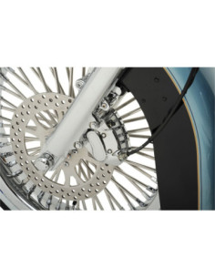 BRAKE CALIPER FRONT/LEFT 4-PISTON CHROME