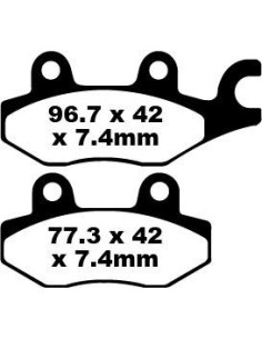 BRAKE PAD CARBON TT DIRT
