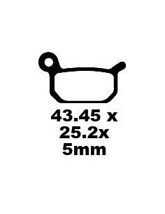 BRAKE PAD CARBON TT DIRT