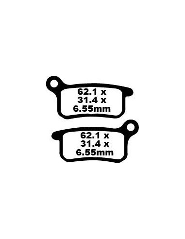 BRAKE PAD CARBON TT DIRT