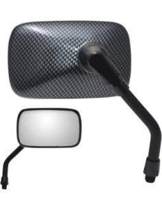 MIRROR PU MINI RECT. CARB