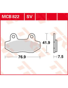 STABDŽIŲ TRINKELĖS TRW MCB822