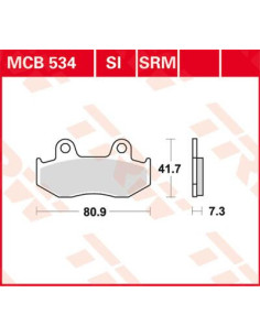 STABDŽIŲ TRINKELĖS TRW MCB534