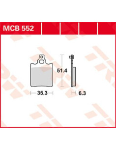 KLOCEK HAMULCOWY TRW MCB552