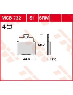 BRAKE PAD TRW MCB732