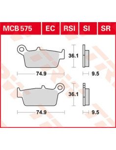 KLOCEK HAMULCOWY TRW MCB575SI