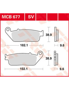 BRAKE PAD TRW MCB677SV