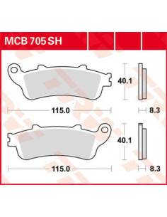 STABDŽIŲ TRINKELĖS TRW MCB705SH