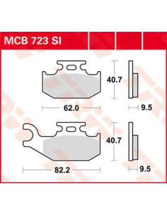 STABDŽIŲ TRINKELĖS TRW MCB723SI