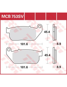 STABDŽIŲ TRINKELĖS TRW MCB753SV