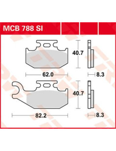 KLOCEK HAMULCOWY TRW MCB788SI