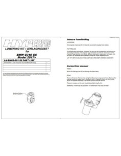 ZESTAW NISKI -35MM BMW G 310 GS 17-