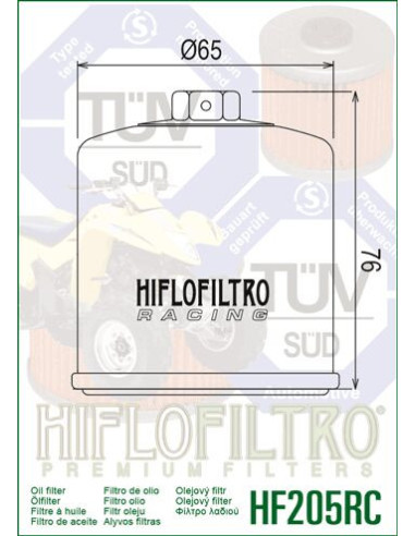 ALYVOS FILTRAS „HIFLOFILTRO HF205 R“