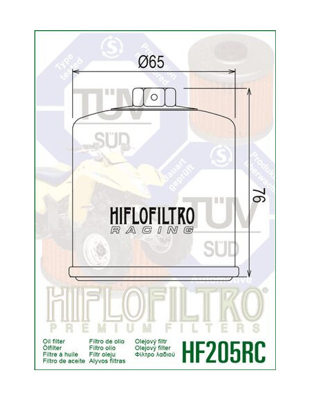 ALYVOS FILTRAS „HIFLOFILTRO HF205 R“
